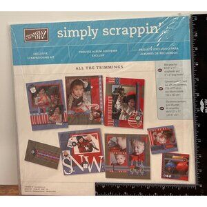 Stampin Up! 107453 Simply Scrappin Kit All The Trimmings HOLIDAY SCRAPBOOK